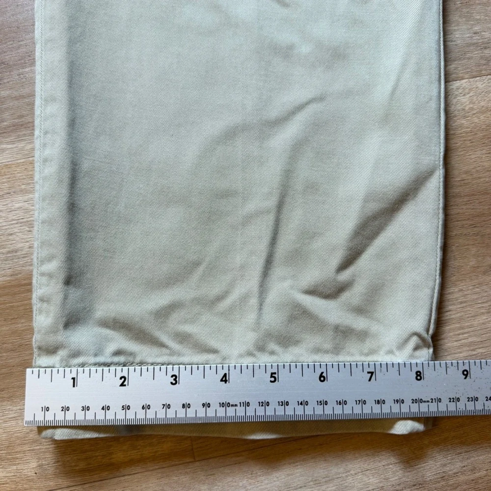 Polo Ralph Lauren Ethan Pant Mens 38x32 Khaki Tan Pleated Cotton Chino Trousers